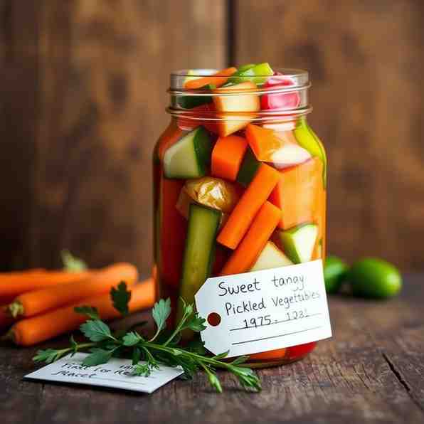 Sweet & Tangy Pickled Vegetables - A Homemade Recipe